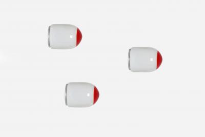  Leucos Wall or ceiling lights by Leucos a set of 3 Italy 1970s