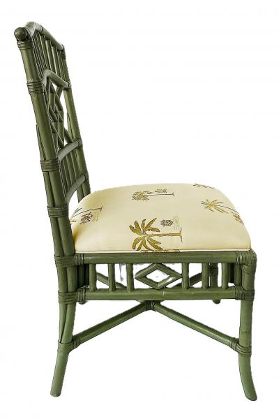  Lexington Home Brands Lexington Chinese Chippendale Rattan Side Chairs Painted Set of 4