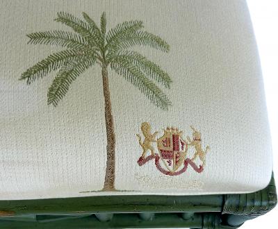  Lexington Home Brands Lexington Chinese Chippendale Rattan Side Chairs Painted Set of 4