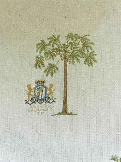  Lexington Home Brands Lexington Chinese Chippendale Rattan Side Chairs Painted Set of 4