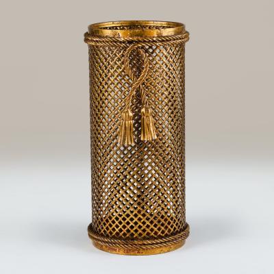  Li Puma Firenze Mid century rope and tassel umbrella stand by Li Puma Florence Italy 1950s