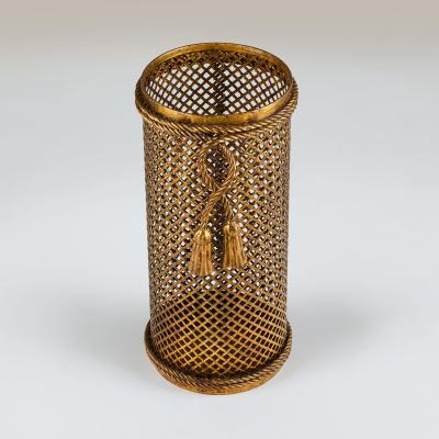  Li Puma Firenze Mid century rope and tassel umbrella stand by Li Puma Florence Italy 1950s