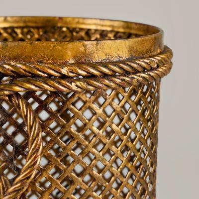  Li Puma Firenze Mid century rope and tassel umbrella stand by Li Puma Florence Italy 1950s