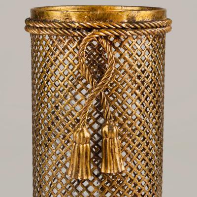  Li Puma Firenze Mid century rope and tassel umbrella stand by Li Puma Florence Italy 1950s
