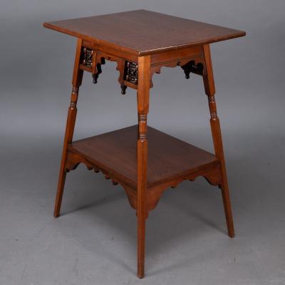  Liberty Co Liberty Co A Rare Moorish Anglo Japanese Walnut Side Table