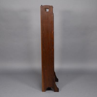  Liberty Co Liberty Co A Slim Arts Crafts Oak Bookcase with Stylized Floral Cut outs