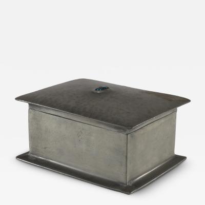  Liberty Co Liberty Co An Arts Crafts ceder lined pewter jewelry box