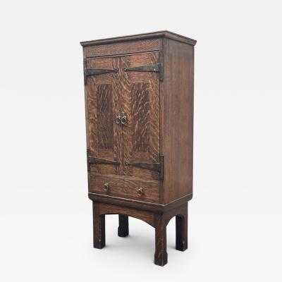  Liberty Co Liberty Co Oak Arts and Crafts Cabinet Signed