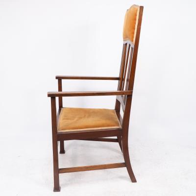  Liberty Co Liberty Co Two Arts Crafts Mahogany Armchairs with Stylized Floral Inlays