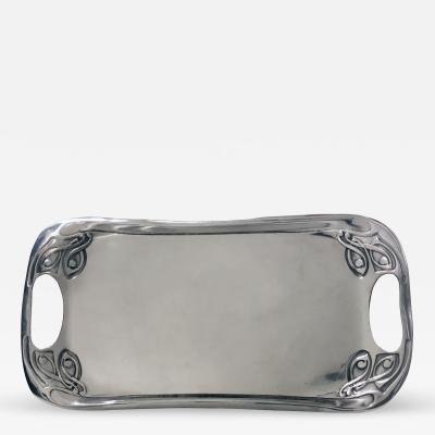  Liberty Co Liberty and Co polished pewter Tray designed by Archibald Knox 1902 1905