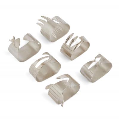  Liberty Co Set of Six Silver Sea Creature Napkin Rings for Liberty Co 