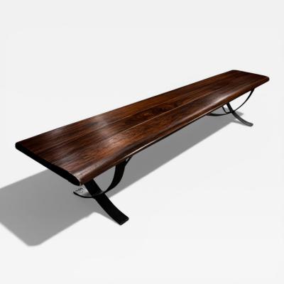  Liceu de Artes e Of cios Bench by Liceu de Artes e Oficios Rosewood Iron 1960s Lot 864