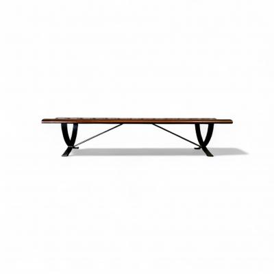  Liceu de Artes e Of cios Brazilian Modern Bench in Rosewood Iron Liceu De Artes e Oficios 1960s