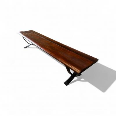  Liceu de Artes e Of cios Brazilian Modern Bench in Rosewood Iron Liceu De Artes e Oficios 1960s