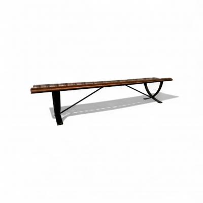  Liceu de Artes e Of cios Brazilian Modern Bench in Rosewood Iron Liceu De Artes e Oficios 1960s