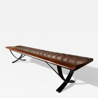  Liceu de Artes e Of cios Brazilian Modern Bench in Rosewood Iron Liceu De Artes e Oficios 1960s