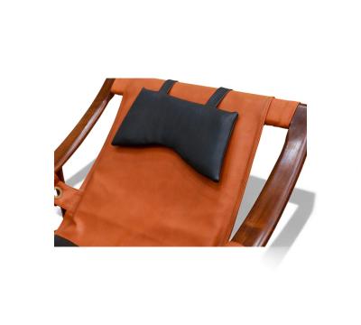  Liceu de Artes e Of cios Brazilian Modern Rocking Chair in Rosewood Leather Liceu de Artes 1960s