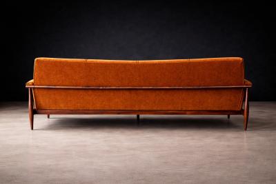  Liceu de Artes e Of cios Canoa Sofa in Brazilian Rosewood Mohair Liceu de Artes e Of cios Brazil