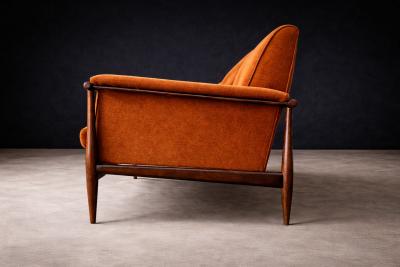  Liceu de Artes e Of cios Canoa Sofa in Brazilian Rosewood Mohair Liceu de Artes e Of cios Brazil