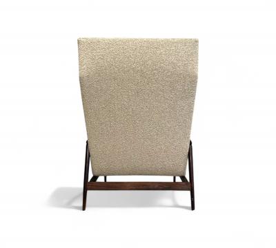 Liceu de Artes e Of cios Chaise Lounge in Beige Boucle Rosewood Att Liceu de Artes 1960s Lot 203A