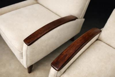  Liceu de Artes e Of cios Pair of Brazilian Rosewood Lounge Armchairs by Liceu de Artes e Of cios