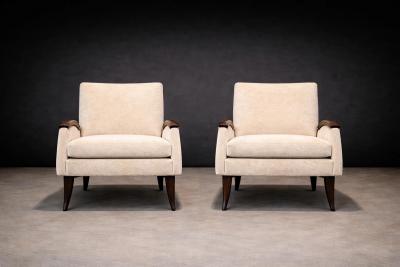  Liceu de Artes e Of cios Pair of Brazilian Rosewood Lounge Armchairs by Liceu de Artes e Of cios