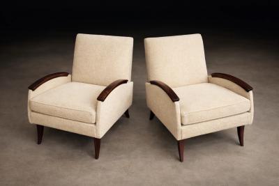  Liceu de Artes e Of cios Pair of Brazilian Rosewood Lounge Armchairs by Liceu de Artes e Of cios