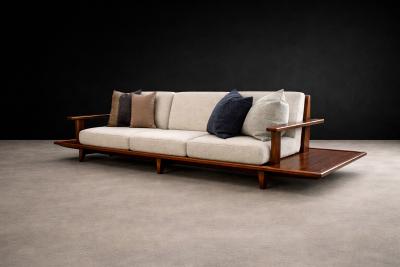  Liceu de Artes e Of cios Sofa in Rosewood Boucl by Liceu de Artes e Of cios Brazilian Modern 1960s