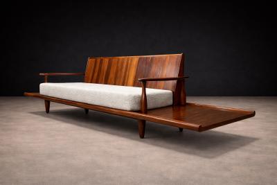  Liceu de Artes e Of cios Sofa in Rosewood Boucl by Liceu de Artes e Of cios Brazilian Modern 1960s