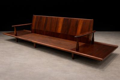  Liceu de Artes e Of cios Sofa in Rosewood Boucl by Liceu de Artes e Of cios Brazilian Modern 1960s