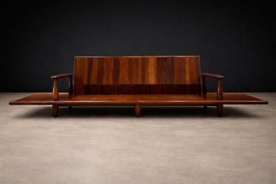  Liceu de Artes e Of cios Sofa in Rosewood Boucl by Liceu de Artes e Of cios Brazilian Modern 1960s
