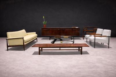  Liceu de Artes e Of cios Sofa in Rosewood Leather Liceu de Artes e Oficios 1960s