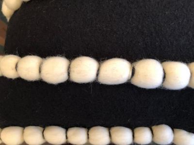  Lido Black Wool Pillow