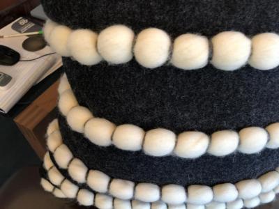  Lido Dark Grey Wool Pillow