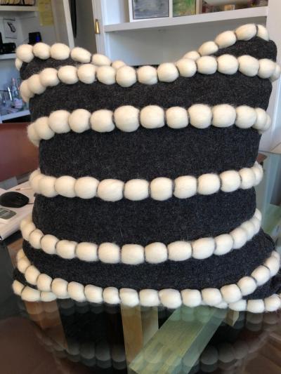  Lido Dark Grey Wool Pillow