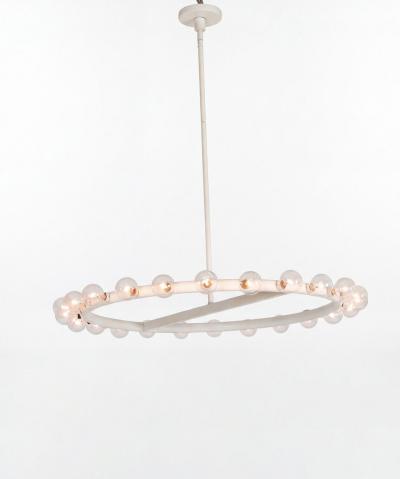 Lightolier Alvin Lustig Ring Chandelier for Lightolier c 1960