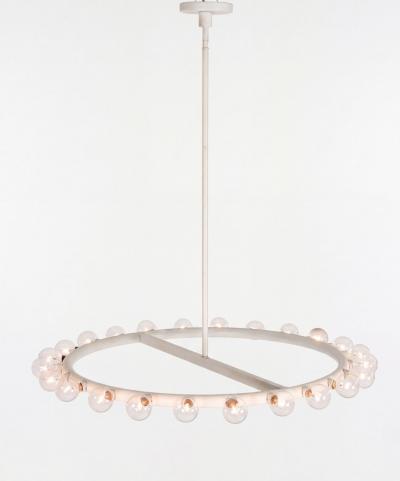  Lightolier Alvin Lustig Ring Chandelier for Lightolier c 1960