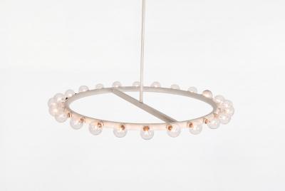  Lightolier Alvin Lustig Ring Chandelier for Lightolier c 1960