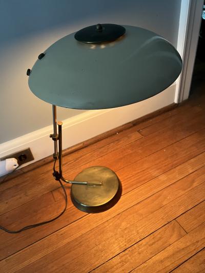  Lightolier EXCEPTIONAL MID CENTURY ADJUSTABLE DESK LAMP BY GERALD THURSTON FOR LIGHTOLIER