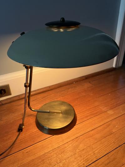  Lightolier EXCEPTIONAL MID CENTURY ADJUSTABLE DESK LAMP BY GERALD THURSTON FOR LIGHTOLIER