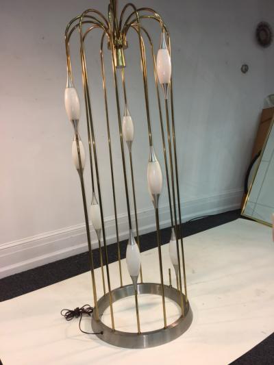  Lightolier Great Mid Century Cage Form Design Floor Lamp by Lightolier