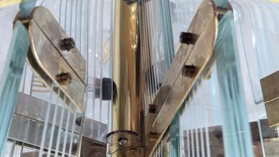  Lightolier Lightolier Art Deco Inspired Flush Mount Chandelier