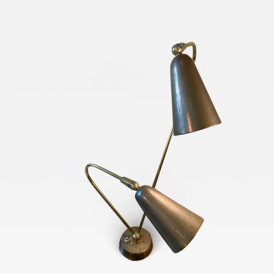  Lightolier MID CENTURY MODERNIST BRASS LAMP
