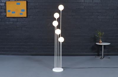  Lightolier Mid Century Modern 5 Tier Orb Floor Lamp by Lightolier