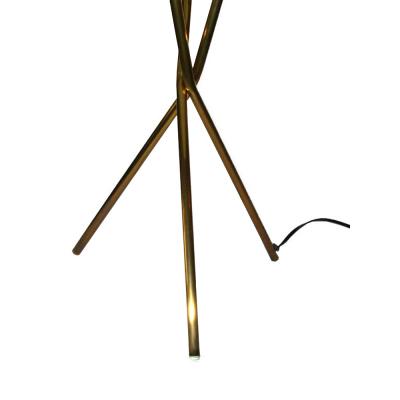  Lightolier Pair of Brass Tripod Base Lamps by Gerard Thurston for Lightolier