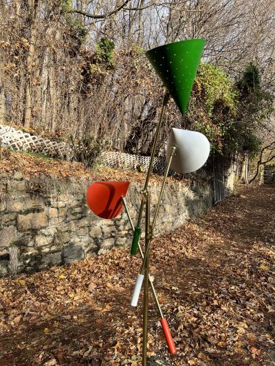  Lightolier TRI COLOR TRIENNALE FLOOR LAMP BY LIGHTOLIER