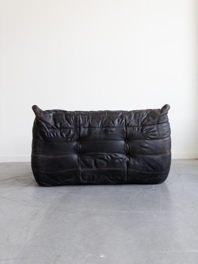Ligne Roset Co Leather Togo 2 Seater Sofa by Michel Ducaroy for Ligne Roset
