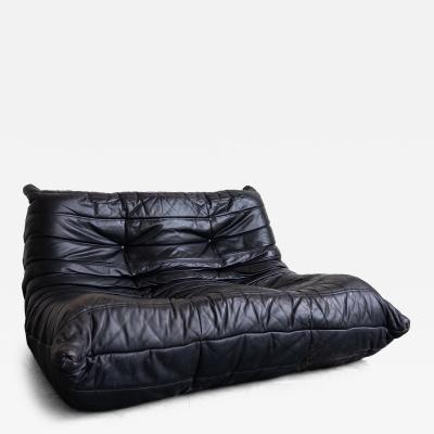 Ligne Roset Co Leather Togo 2 Seater Sofa by Michel Ducaroy for Ligne Roset