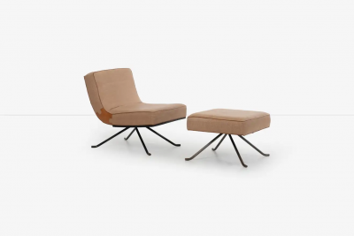  Ligne Roset Co Ligne Roset Style Lounge Chair and Ottoman