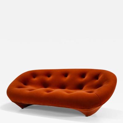  Ligne Roset Co Ploum Sofa by Ligne Roset in Rusty Orange Velvet Upholstery